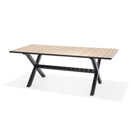 Panama Die-Cast Aluminum Rectangular Black Table
