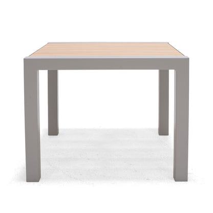Panama Square Aluminum Grey Side Table
