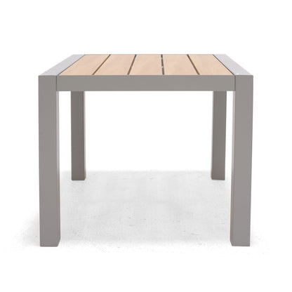 Panama Square Aluminum Grey Side Table