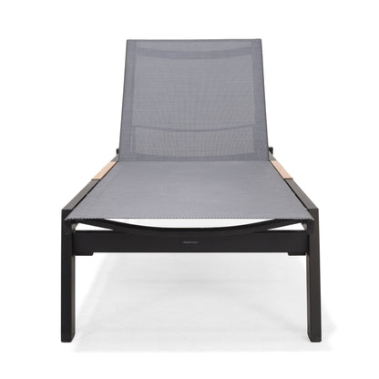 Panama Sun Aluminum Black Lounger