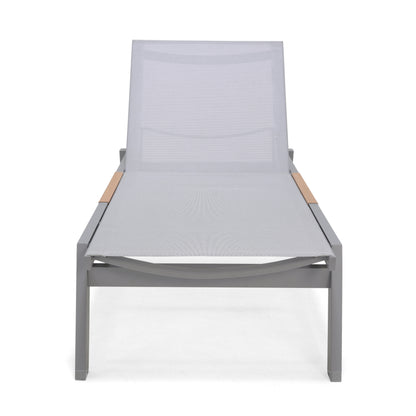 Panama Sun Aluminum Grey Lounger
