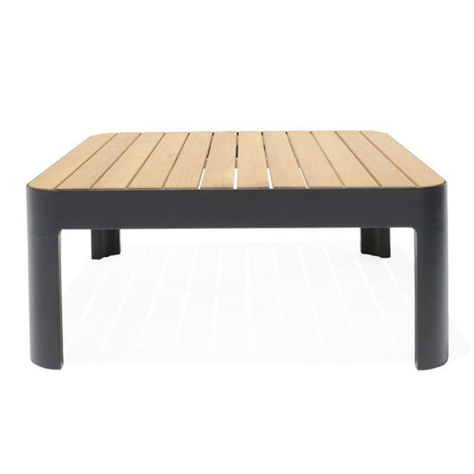 Portals coffee Square Aluminum Black table
