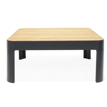 Portals coffee Square Aluminum Black table