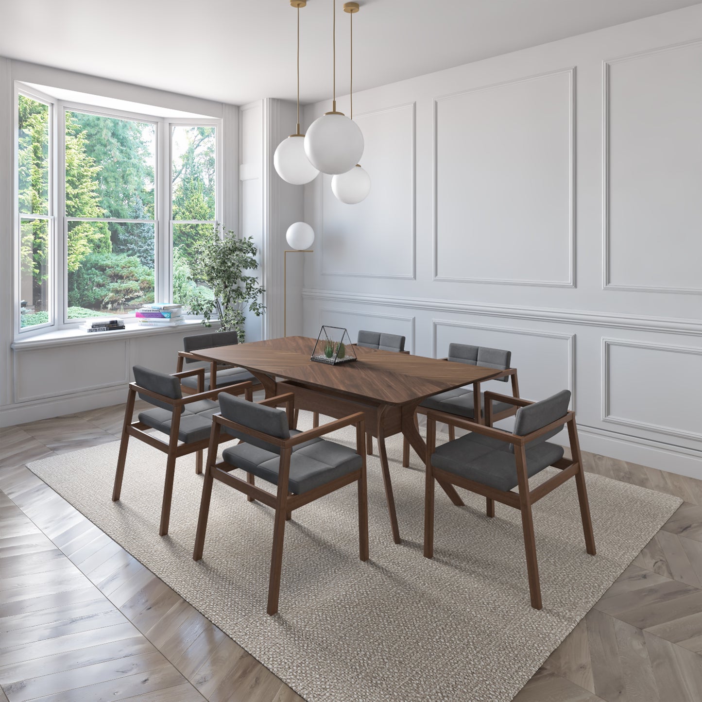 Dixon/deli Indoor Dining Table Walnut