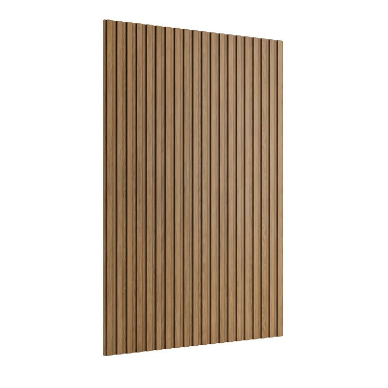 Smart TV Slatted Panel, Sleek Entertainment Center
