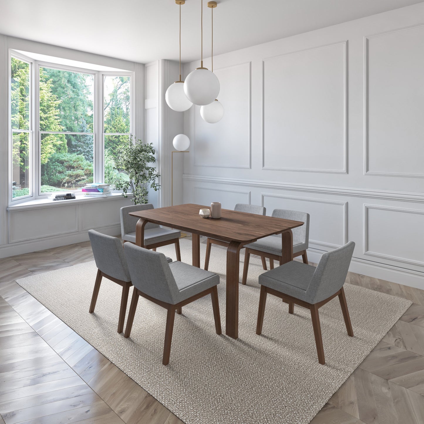 Gin Indoor Dining Table Walnut