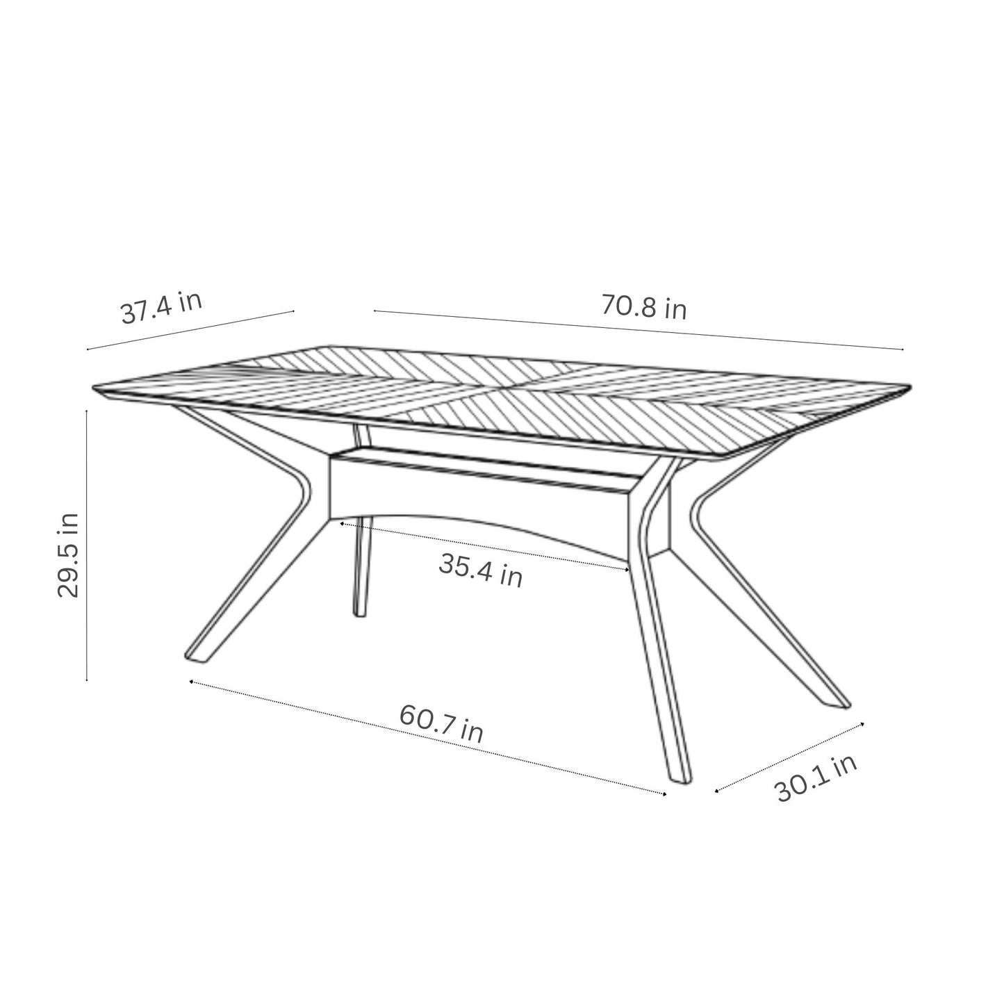 Dixon/deli Indoor Dining Table Walnut