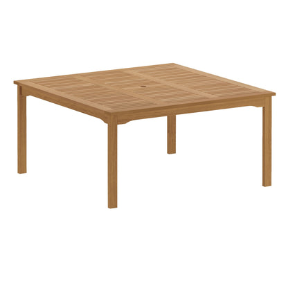 Livorno 100% Teak Finish Solid Hardwood Square Dining Table