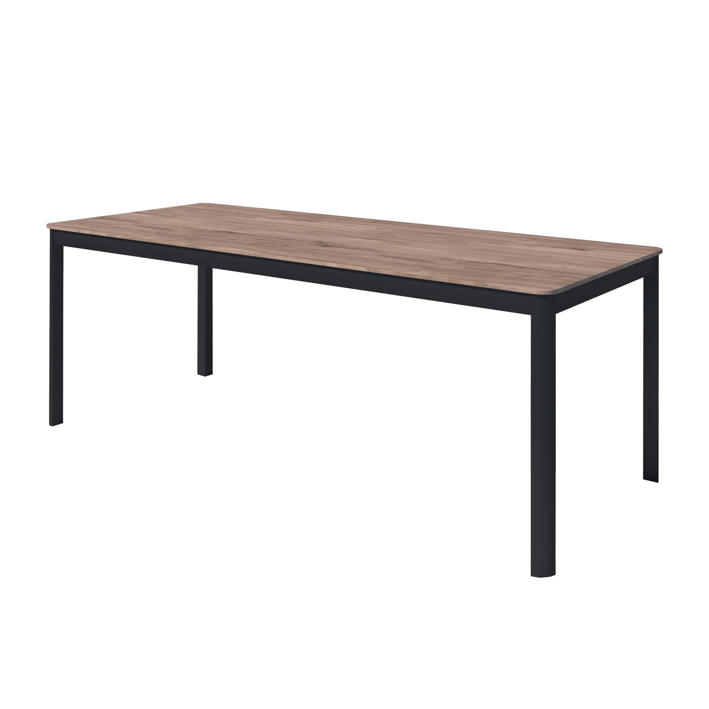 Berlin Aluminum & Duraboard Rectangular Black Table 81"