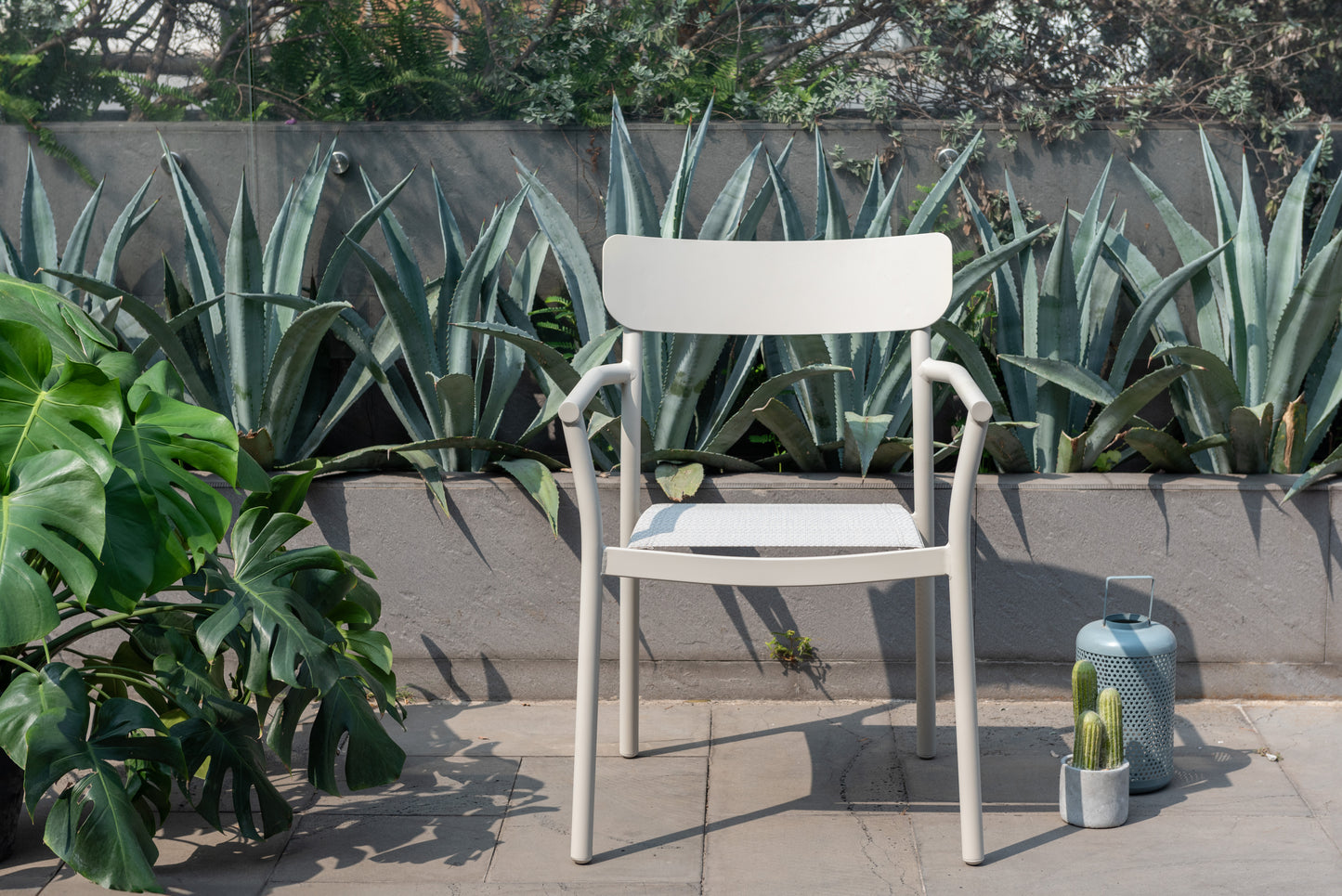 9 Piece Rectangular Dining Set With Stackable Chairs, Made of Die-Cast Aluminum & Duraboard Furniture Set For Outdoor And Patio