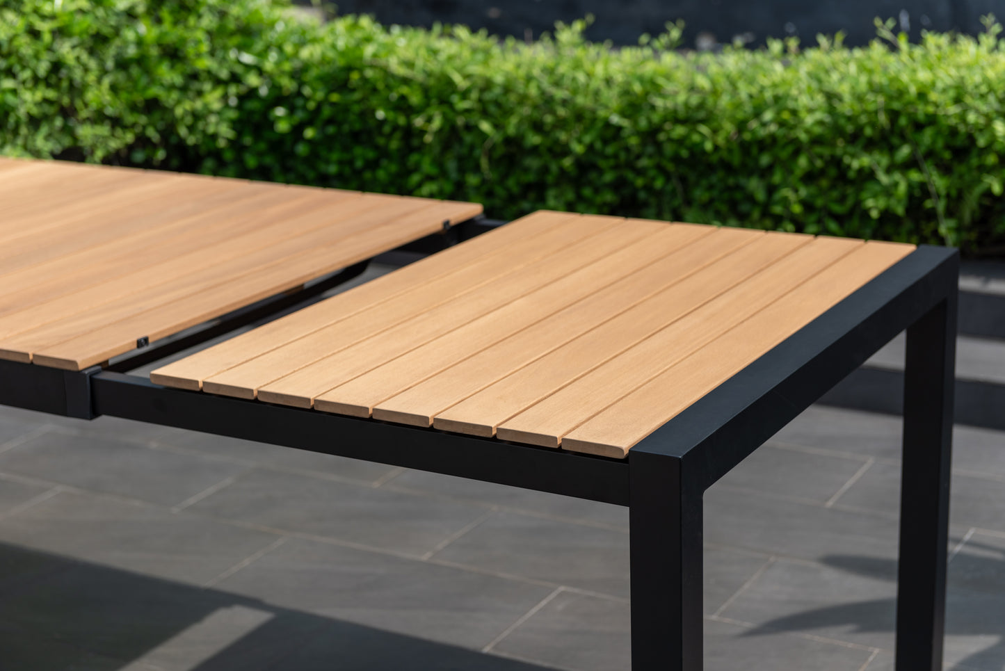 9 Piece Rectangular Dining Set With Stackable Chairs, Made of Die-Cast Aluminum & FSC Wood, Furniture Set For Outdoor And Patio