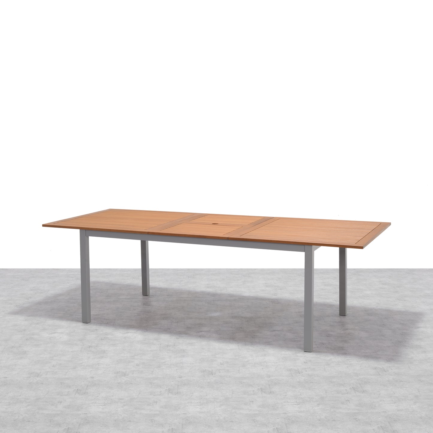 Lynx Extendable Die-Cast Aluminum Rectangular Table