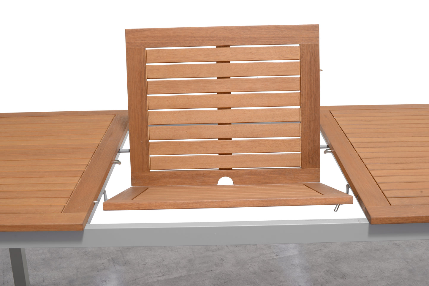 Lynx Extendable Die-Cast Aluminum Rectangular Table