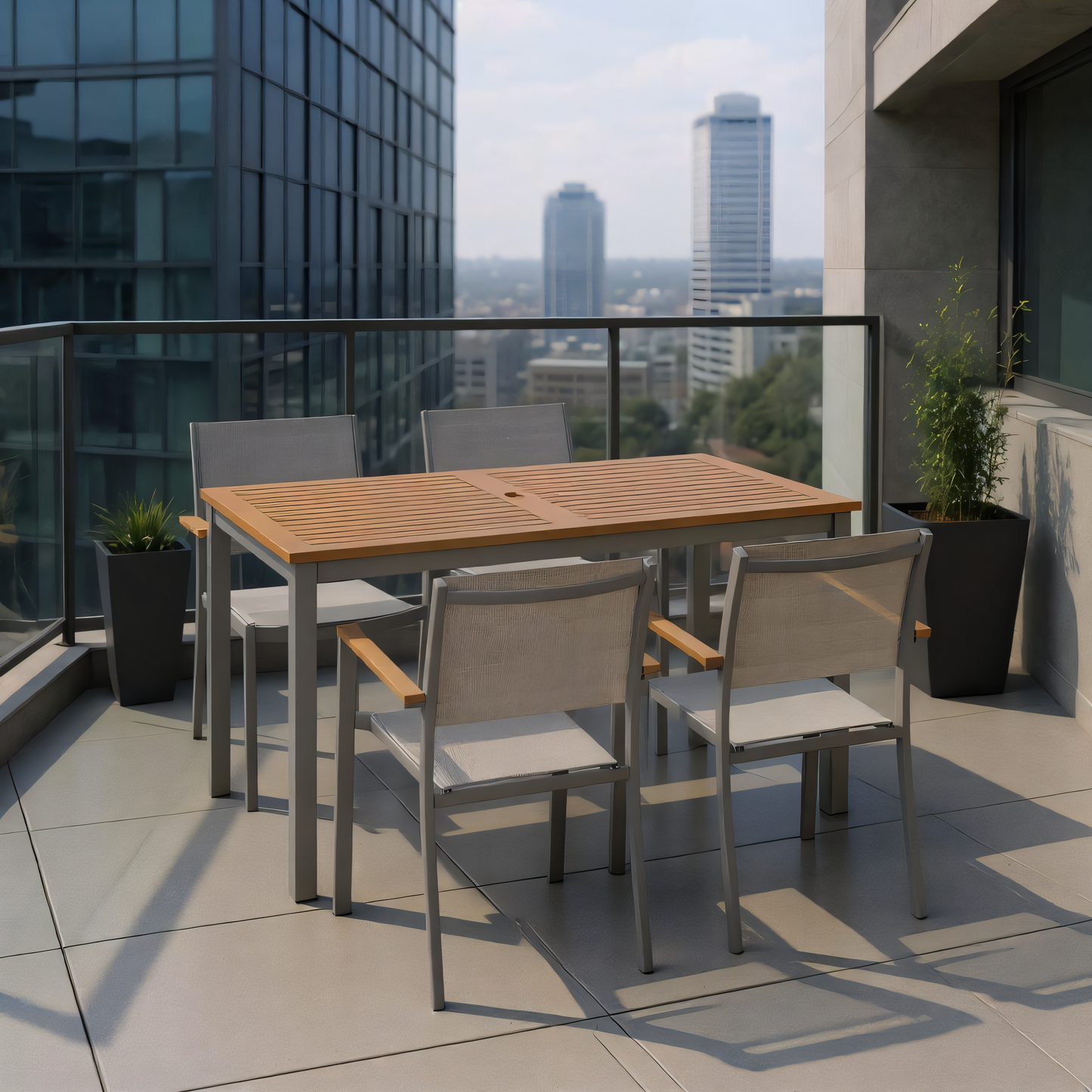 Tagula Stackable Aluminum & Light Chair