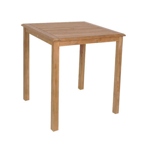 Ares 100% FSC Solid Teak Wood Square Bar Table