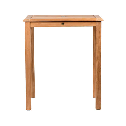 Ares 100% FSC Solid Teak Wood Square Bar Table