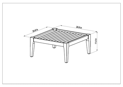 WAS $1799 NOW $899 OPEN BOX (never used) Barry 4 Piece 100% FSC Certified Solid Wood Seating Set