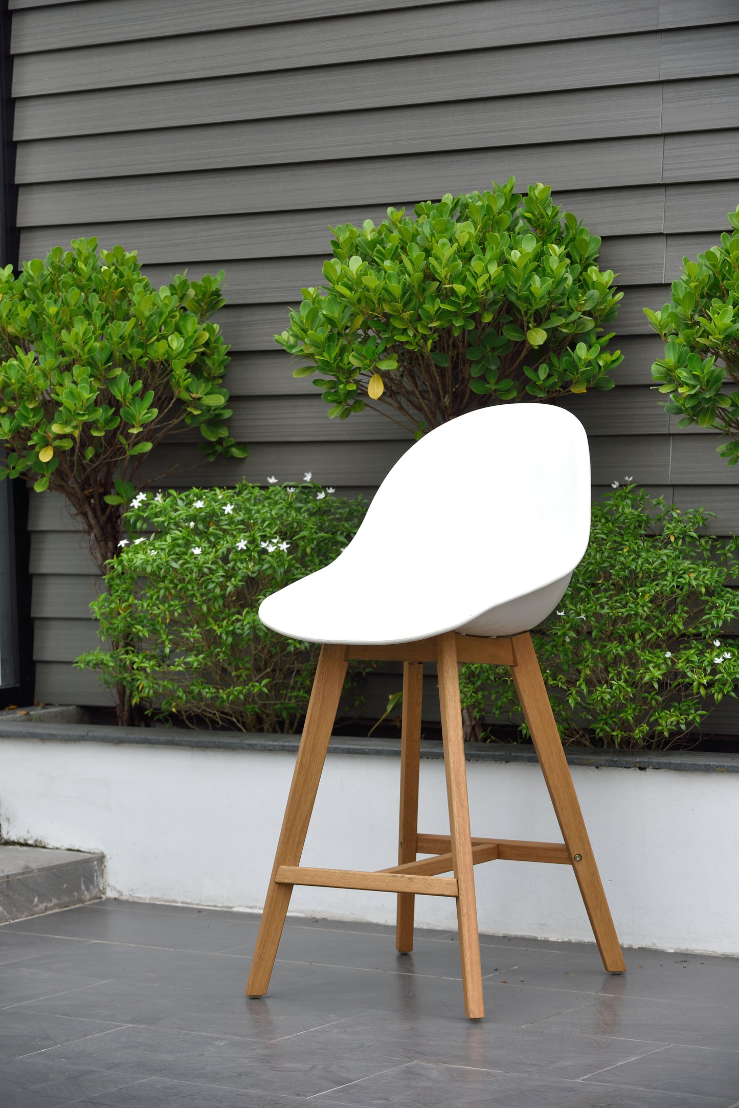 Concarneau Side Stool White Chair