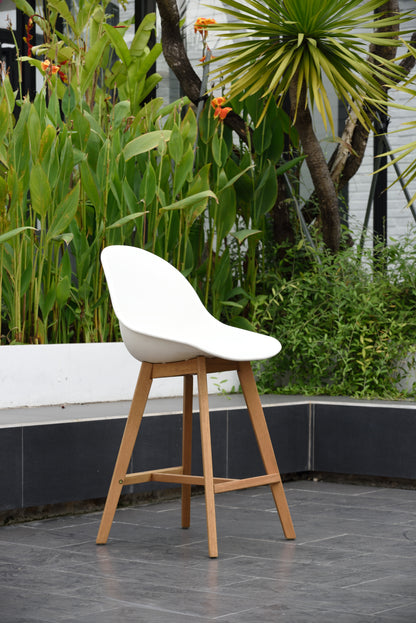 Concarneau Side Stool White Chair