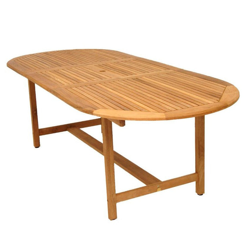 Dian Teak 100% FSC Solid Wood Extendable Oval Table