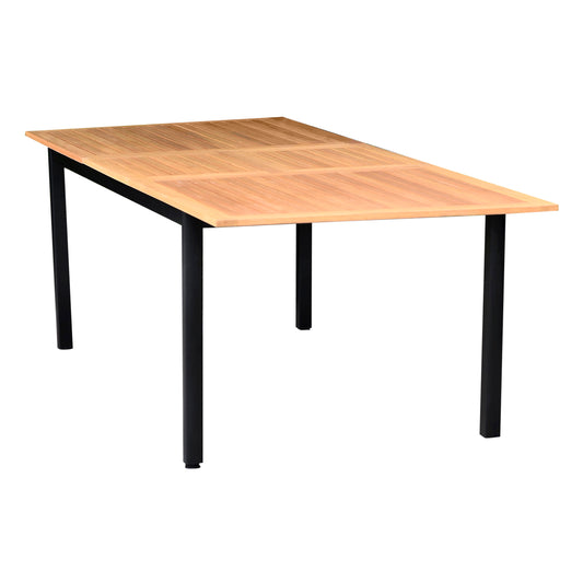 Ibis Teak and Aluminum Rectangular Dining Table