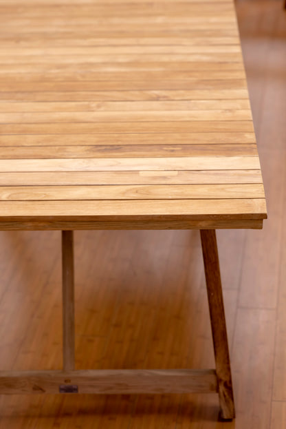 WAS $799 NOW $399 **BRAND NEW* Rectangular 100% FSC Certified Grade A Reclaimed Teak Wood Table | Ideal Furniture For Outdoor