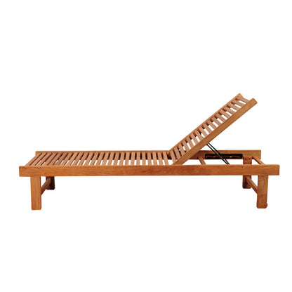 Nias Teak Lounger Without Wheels