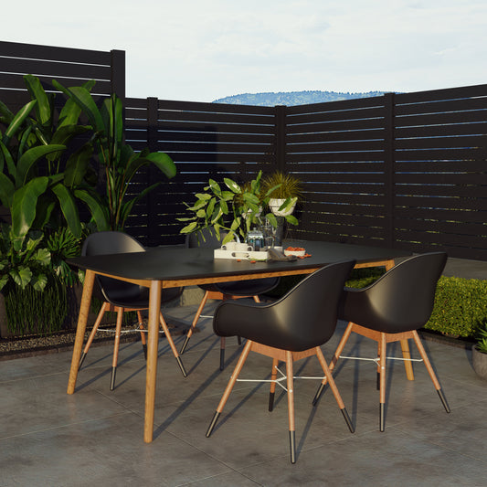 WAS $999 NEW $499 BRAND NEW 5 Pieces Dining Set Made Of Duraboard - Ideal Furniture Set For Outdoor