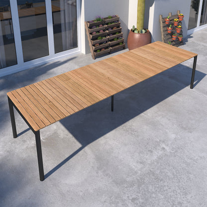 WAS $3299 NOW $2599 *BRAND NEW*  9 Piece Rectangular Extendable 100% FSC Certified Teak Wood Outdoor Dining Set