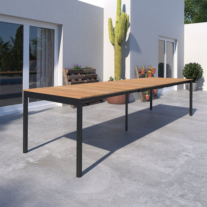 WAS $3299 NOW $2599 *BRAND NEW*  9 Piece Rectangular Extendable 100% FSC Certified Teak Wood Outdoor Dining Set
