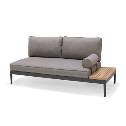 Topaz Aluminum Grey 2 Seater Sofa