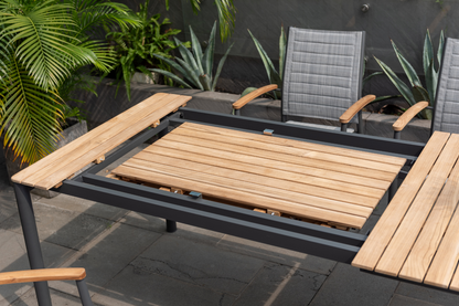WAS $1999 NOW $1499 *BRAND NEW*  Rectangular Extendable 100% FSC Certified Teak Wood Outdoor Dining Table