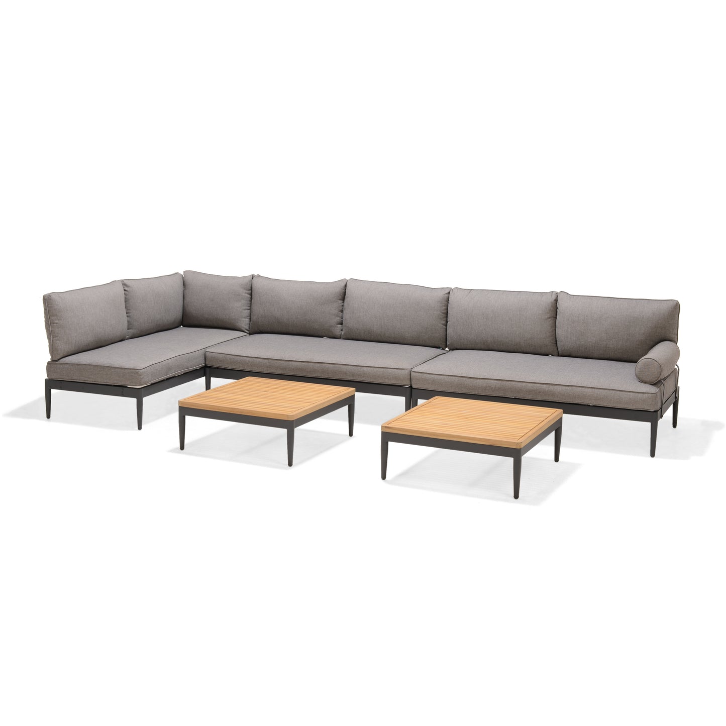 Topaz Aluminum Grey Seater Sofa Set
