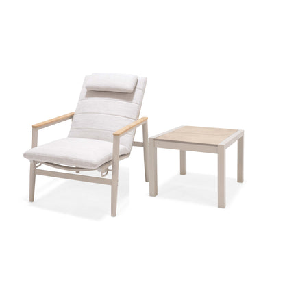 Topaz 2 Pieces Light Lounge Chair Set