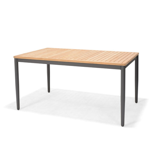 Topaz Aluminum & 100% FSC Certified Wood Rectangular 144 Table