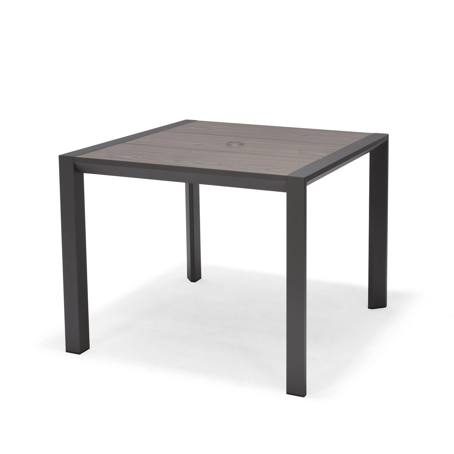 Urbanite Round Dining Table Die-Cast Aluminum Grey