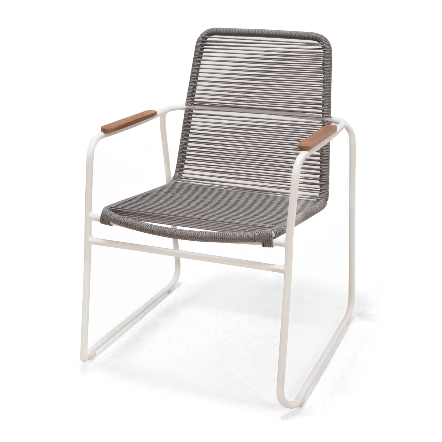 Wasabi Stackable Steel & Rope Light Chair