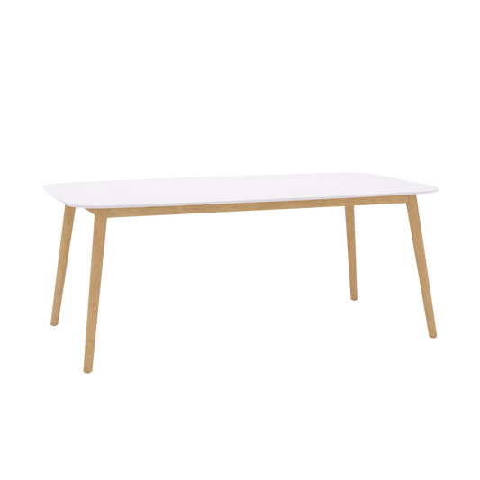 Chamonix White Rectangular 100 % FSC Certified Wood Table