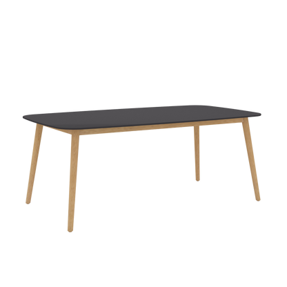 Chamonix Black Rectangular Wood Table