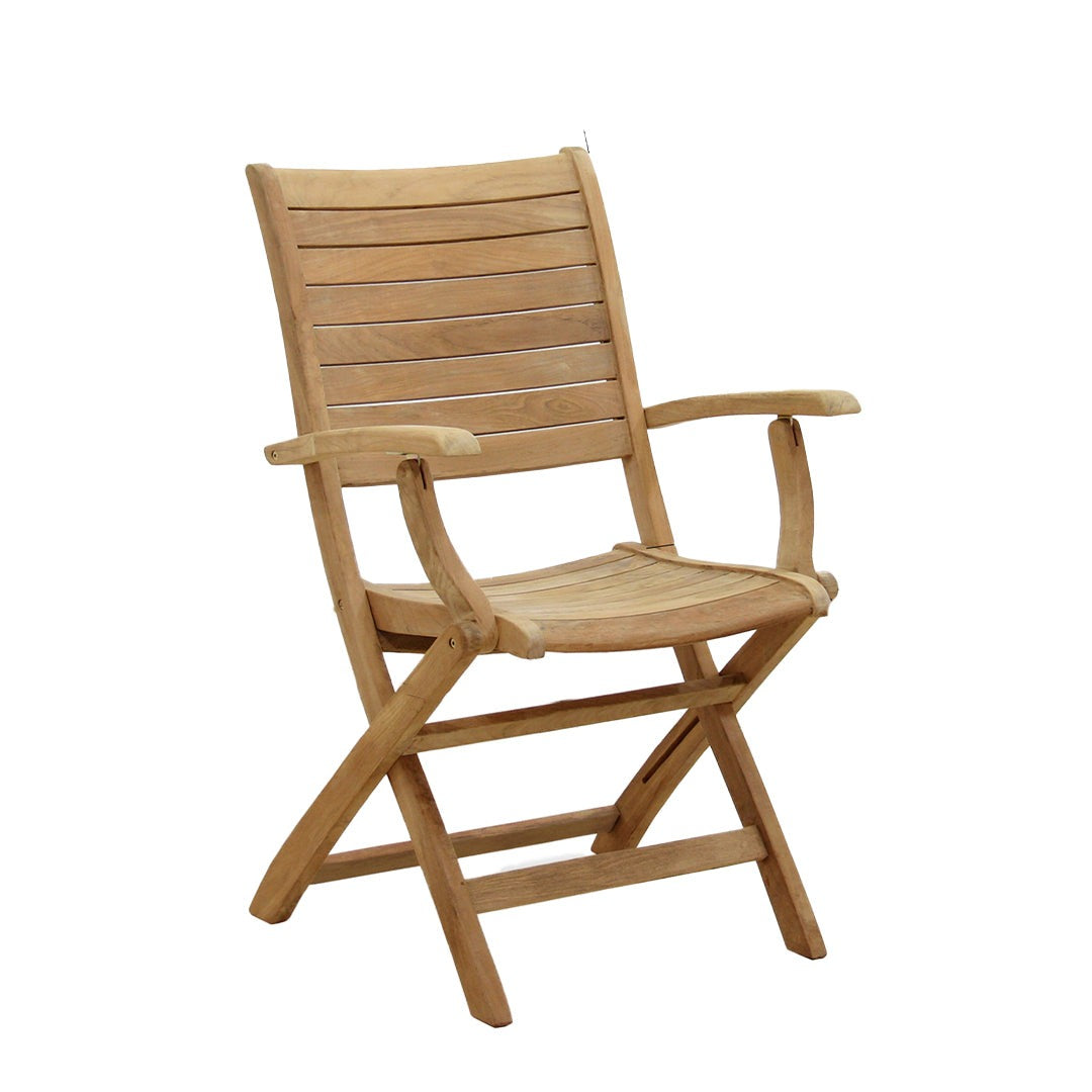 Palu Teak Wood Folding Armchair