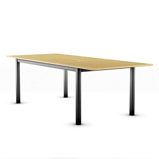 Ibis Teak and Aluminum Rectangular Dining Table