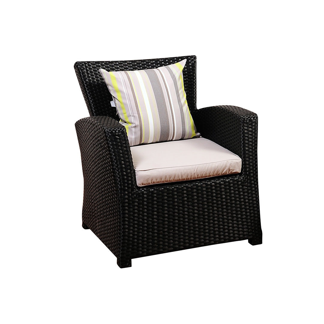 Saigon Aluminum and Wicker Armchair